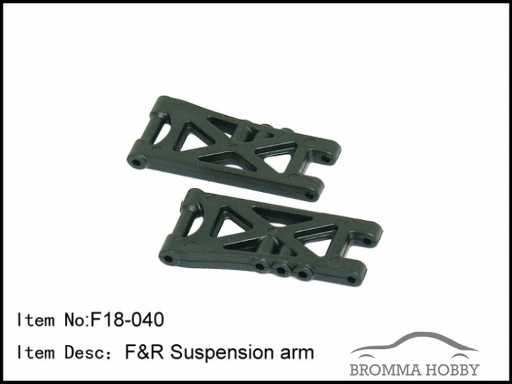 F18-040 Front & Rear Suspension Arm - Klicka på bilden för att stänga