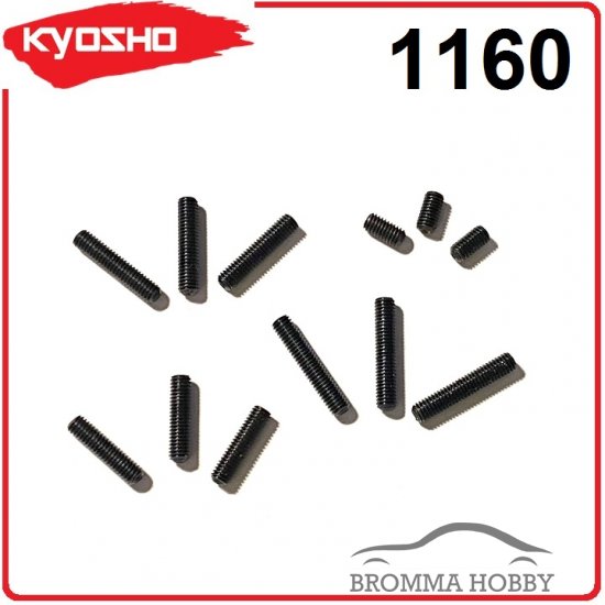 Kyosho 1160 - Skruvsats (M3 insex stoppskruvar) - Klicka på bilden för att stänga