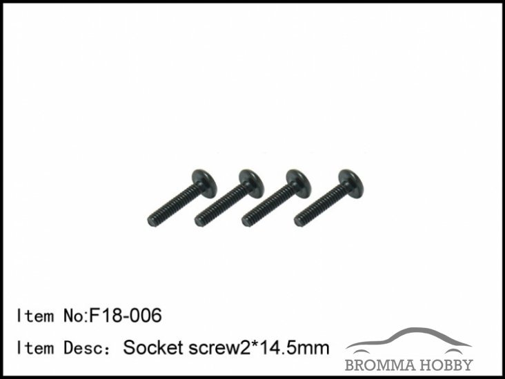 6-021 Socket Screw 2.0 x 17.5mm - Klicka på bilden för att stänga