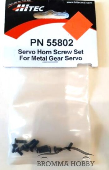 PN 55802 Hitec Servo Horn Screw set (Metal Gear Servo) - Click Image to Close