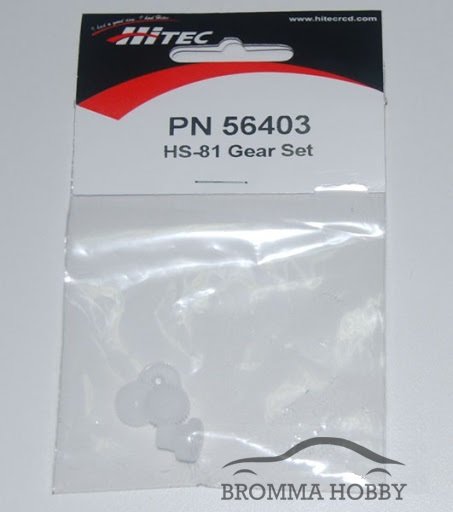 PN 56403 Hitec HS-81 Gear Set - Click Image to Close