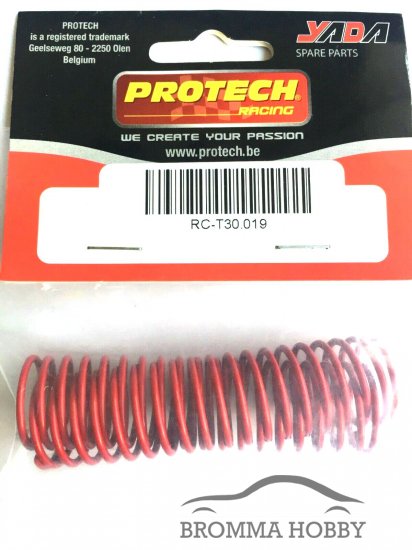 T30.019 SHOCK SPRING-FRONT RED 1.6MM X 2 - Click Image to Close