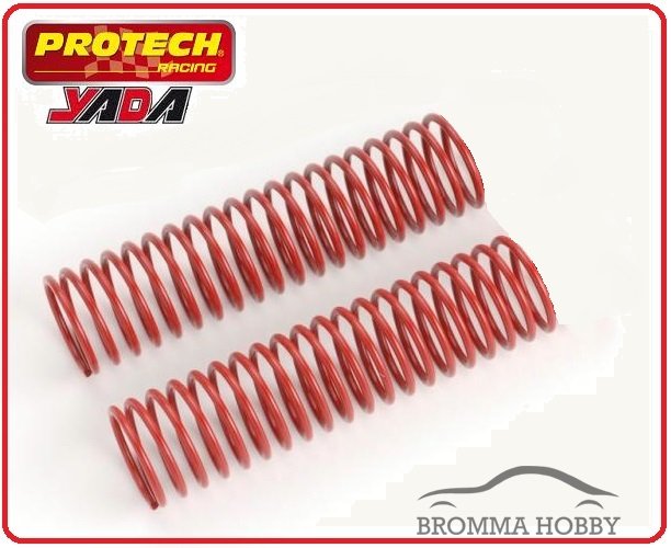 T30.019 SHOCK SPRING-FRONT RED 1.6MM X 2 - Click Image to Close