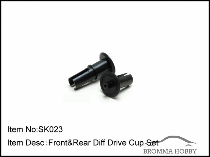 SK023 FRONT & REAR DIFF DRIVE CUP SET - Klicka på bilden för att stänga