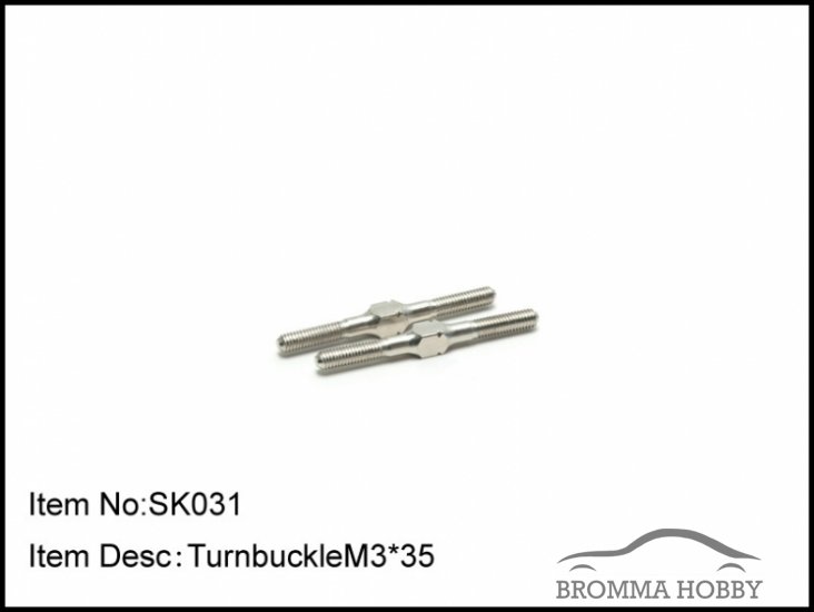 SK031 TURNBUCKLE M3*35 - Click Image to Close