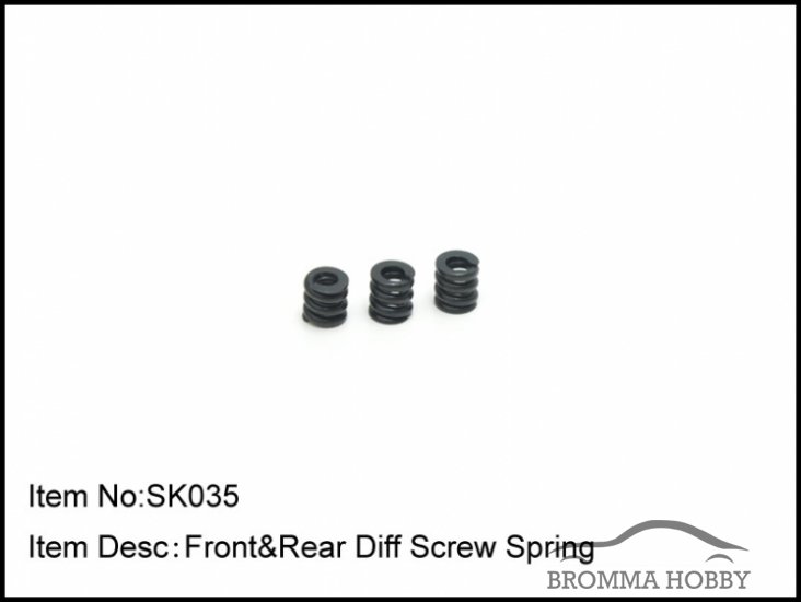 SK035 FRONT & REAR DIFF SCREW SPRING - Klicka på bilden för att stänga
