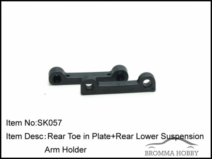 SK057 REAR TOE IN PLATE + REAR LOWER SUSPENSION ARM HOLDER - Klicka på bilden för att stänga