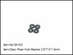 SK103 REAR HUB WASHER 2.6*7.0*1.0MM