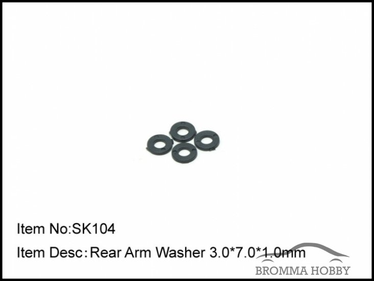 SK104 REAR ARM WASHER 3.0*7.0*1.0MM - Klicka på bilden för att stänga